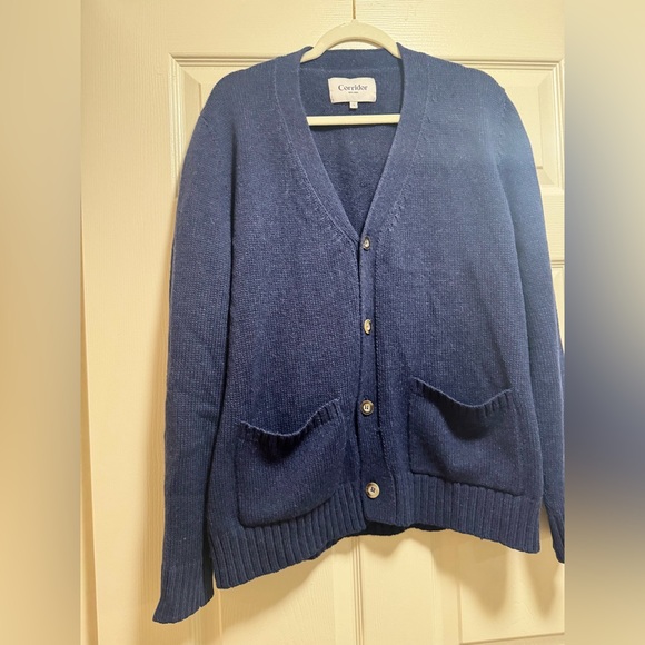 Corridor New York Men’s Cardigan -  Wool and Baby Alpaca - Picture 8 of 13